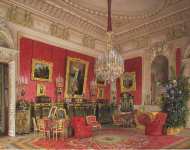 Premazzi Luigi Interiors of the Winter Palace. The Study of Empress Maria Alexandrovna - Hermitage